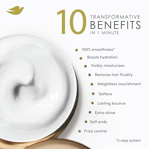 Dove Hair Hyaluronic Moisture for Dry Hair 10-in-1 Hydrating Hair Mask with Bio-Protein Care Technology and Hyaluronic Serum 9.2 Fl Oz
