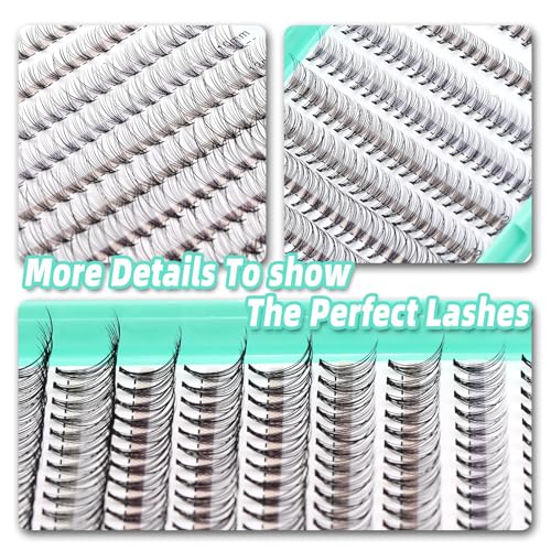 Bodemrincer 20 Root Thickness 0.07mm C Curl 8-10-12-14-16mm MIX 7D/10/12/20/30/40/50/60D 3D Individual Eyelashes Extension Soft Black Fake False Eye Lashes Tools (10D-8-10-12-14-16mm MIX)