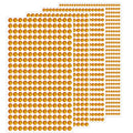 Rhinestone Gems Stickers - Self Adhesive Bling Rhinestones for Hair, Face, Body - Temporary Tattoo 3/4/5/6mm (Golden Yellow)