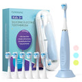 FUMEIKANG Kids Electric Toothbrushes Sonic Rechargeable Tooth Brush Gifts for Boys and Girls Smart Timer Power Toothbrush - Blue 3 4 5 6 7 8 9 10 11 12 (Blue)