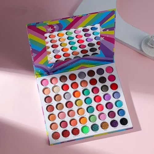 Colorful Makeup Palette 56 Colors Bright Eyeshadow Palette Highly Pigmented Matte Shimmer Eye Shadow Pallet Cosmetics