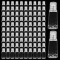 SOUJAP 100 PCS 30ml /1oz Empty Bottles with Flip Caps, Plastic Flip Cap Bottles, Clear Travel Refillable Containers for Water, Lotions, Shower Gel