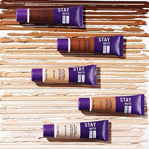 Rimmel London Stay Matte Liquid Mousse - 603 Chocolate - Foundation, Lightweight, Shine Control, Oil-Free, 1oz