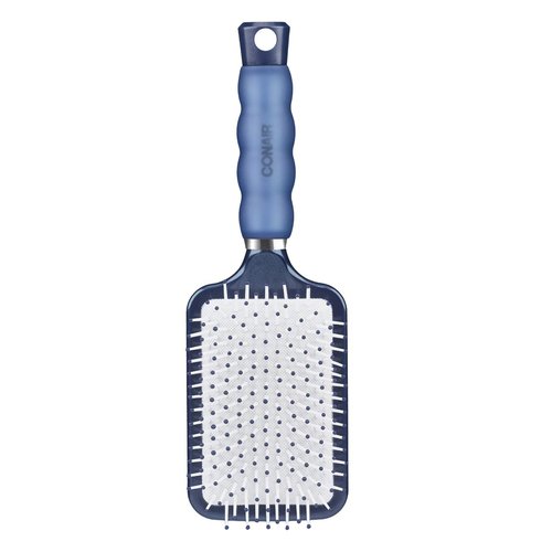 Conair Gel Grips Paddle Brush, Size B, Pink & White, 1 Count