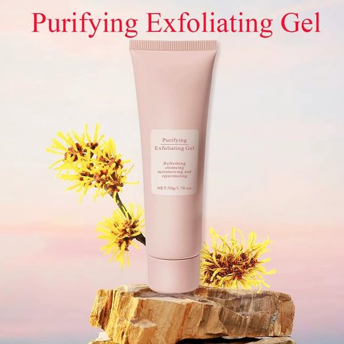 Miapina Purifying Exfoliating Gel, 2025 New Neslemy Exfoliator Cleanser, Body Moisturizing Scrub, Gentle Deep Exfoliating Facial Cleanser for All Skin Types, Cleans Dirt & Oils (1pc, 1.76oz)