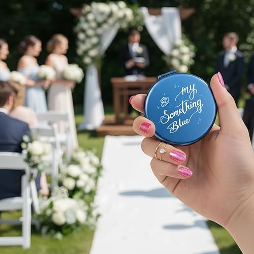 Bride Makeup Mirror My Something Blue Mirror for Bridal Shower Wedding Engagement Gifts