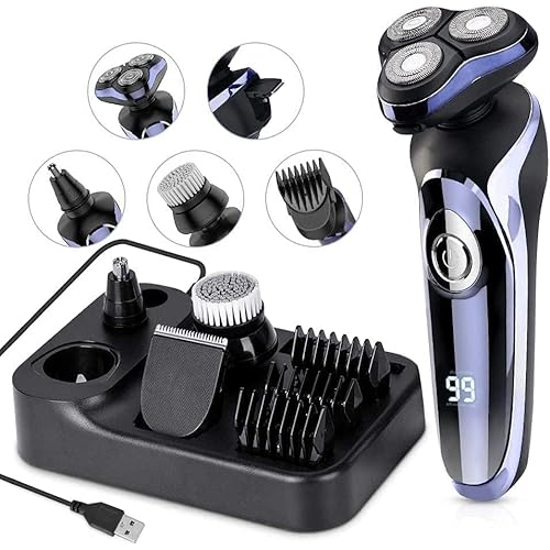 Replacement Shaver Head for Series FS-8600 Electric Shaver Electric Razor for Men, 4 in 1 Rotary Men Shaver Beard Trimmer, Electric Shaver