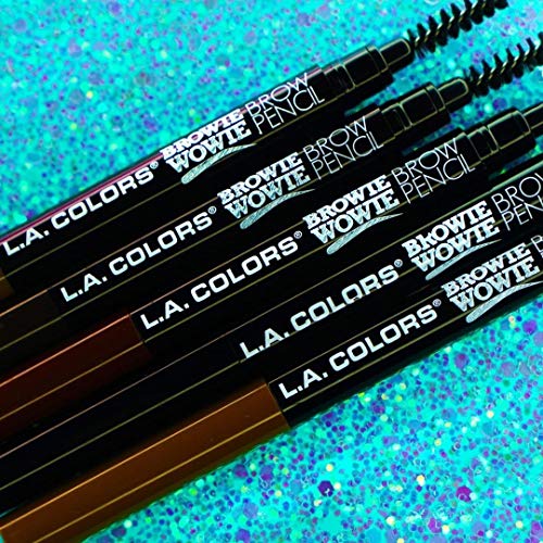 L.A. COLORS Browie Wowie Brow Pencil, Espresso CBP407 (Pack of 2)