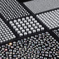 Teenitor 2582Pcs Silver Hair Jewels and Hair Gems Silver Face Gems Face Jewels Self Adhesive Hair Gems for Face, Hair, Makeup, Body 3/4/5/6/8MM