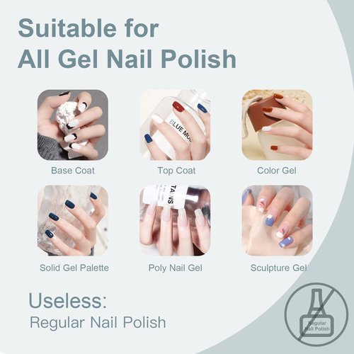UV Light for Nails 288W Nail Lamp with 63 LED Beads for Gel Polish with LCD Display Auto Sensor and 4 Timer Settings Professional Gel Curing Lamp