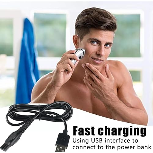 5V USB Charging Cable for Phillips Norelco One Blade PQ888 PQ889 MG5910 MG7900 MG7910 MG9510 MG9520 S5885 S7886 Charger Cord Adapter Electric Shaver USB Plug Charging