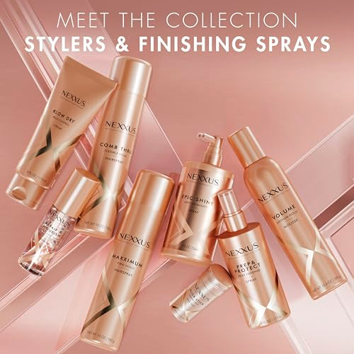Nexxus Epic Shine Anti-Humidity Spray Heat Protection for Long Lasting, Weightless Shine, with StyleProtect Technology 8 oz