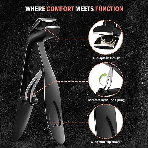 BEZOX Toenail Clipper for Seniors for Thick and Ingrown Toenails