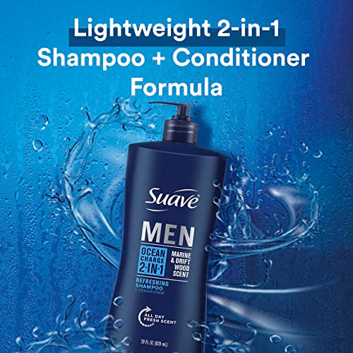 Suave 2 in 1 Shampoo and Conditioner Ocean Charge 28 oz