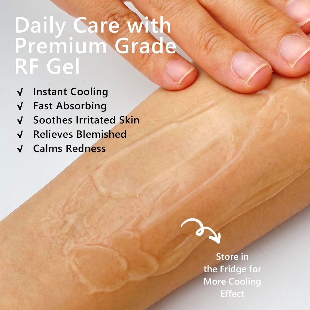Radio Frequency Gel for Use with RF Facial Machine, Conductive Gel for Face Microcurrent, Use for Skin Soothing and Hydrating, 300g Tube