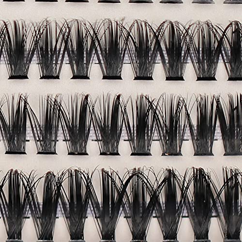 Sulv 200Pcs Dramatic Eye Lash C Curl Natural Look Mixed Size Cluster Eyelash False Eyelash 20D/30D Thick Eyelash Extension Make up Tools (10/12/14/16mm Mixed)