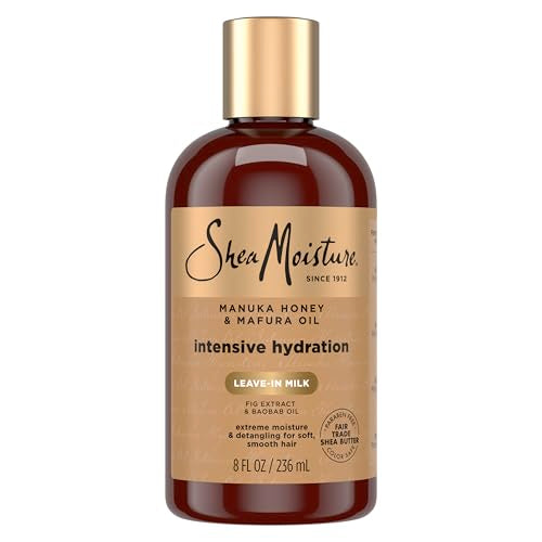 SheaMoisture Hydration Hair Milk Manuka Honey and Mafura Oil for Dry Hair to Hydrate and Style Hair 8 oz