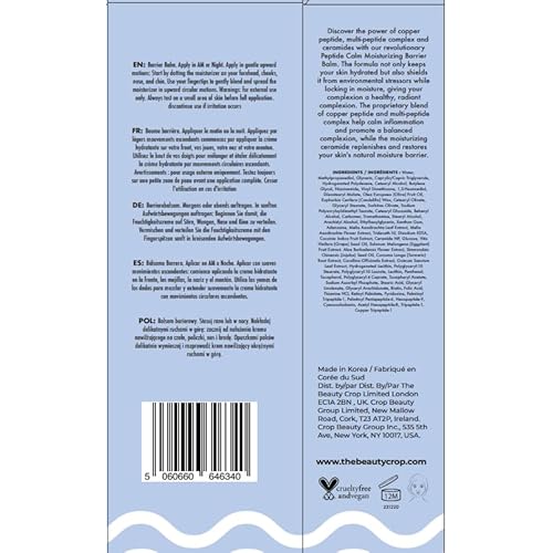 The Beauty Crop Peptide Calm Moisturising Barrier Balm - Hydrating Balm with Copper Peptide, Multi-Peptide Complex & Ceramides - 50 ml
