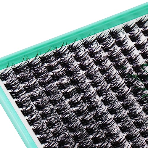 Bodermincer XXXL Tray 336PCS D Curl Cluster Lashes 10-12-14-16mm Mixed Length DIY Eyelashes Extension at Home (M02-D Curl 10-12-14-16mm Mixed)