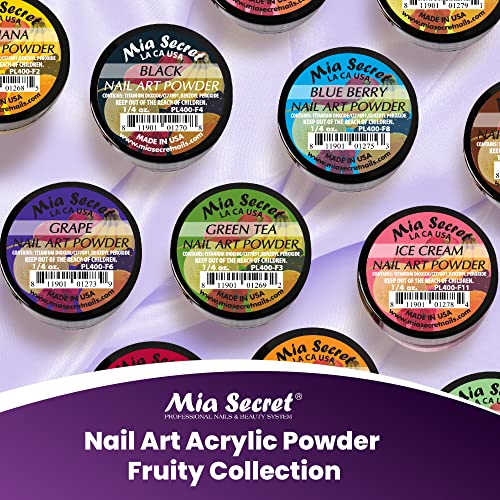 Mia Secret -Fruity Collection Nail Acrylic Powder set of 12