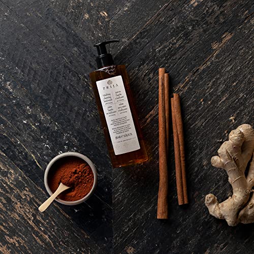 Prija Vitalising Hand Wash with Ginseng Extract Gently Cleanses Hands, Moisturising Liquid Hand Soap, Vegan Friendly with Energising Fragrance 4 x 12.85 Fl. Oz