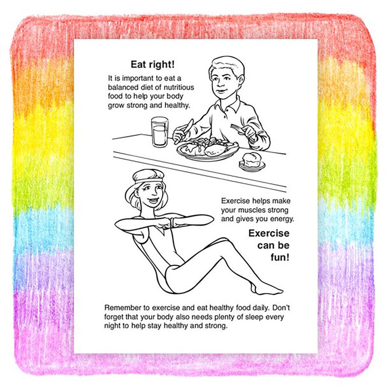 25 Pack Educational Children's Coloring & Activity Books - Safety & Health Themes