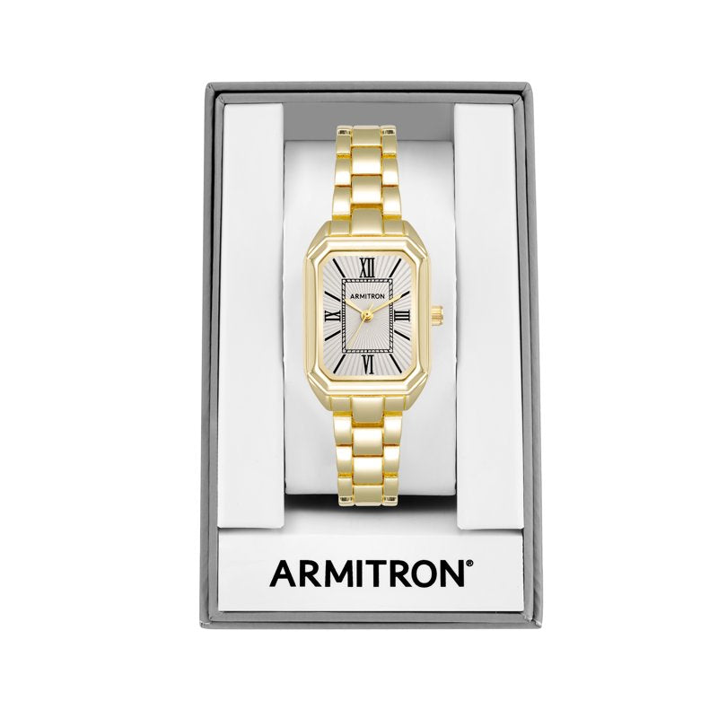 Women's Gold Tone Analog Dress Watch - Stainless Steel, Water Resistant