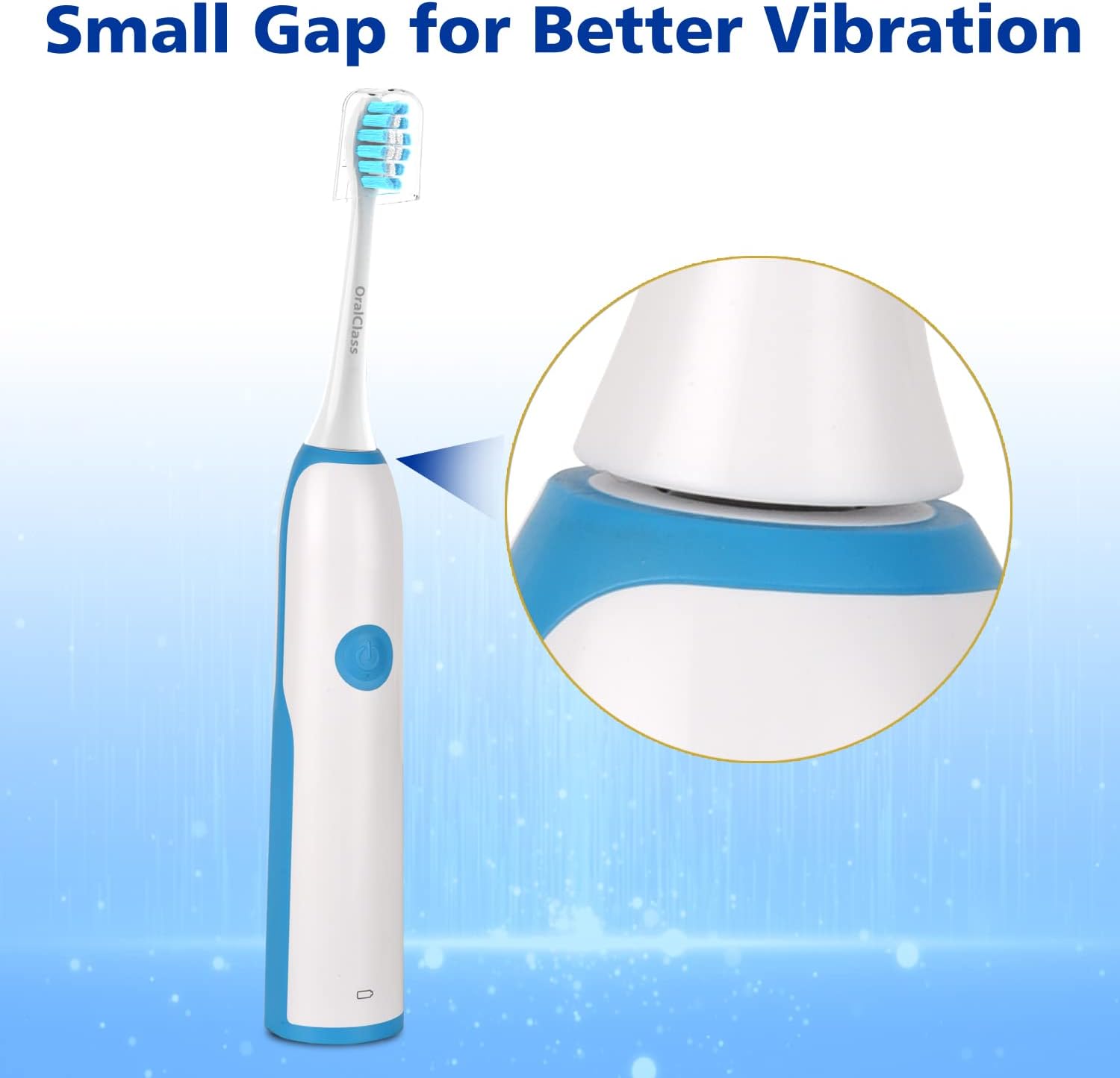 Replacement Toothbrush Heads for Philips Sonicare Click-on Handles, Medium Soft Electric Brush Heads Refills, 8 Pack