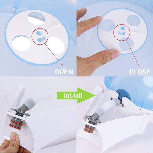 Saicool 3 in 1 Facial Steamer, Hair Steamer, Air Humidifier Hot Mist Moisturizing Hydration System, Portable Facial Atomizer Spa for Personal Care Use at Home Salon