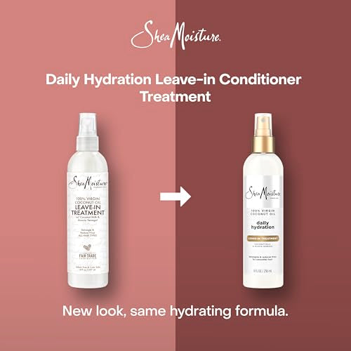 SheaMoisture 100 Percent Virgin Coconut Oil Leave-In Treatment, 8 Ounce, (Pack of 2)