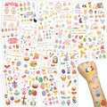 200 PCS Easter Temporary Tattoos Stickers, 20 Sheets Easter Themed Stickers for Teens and Adults, Sticker for Easter Eggs Decorations, Easter Egg Designs for Basket Stuffers and Holiday