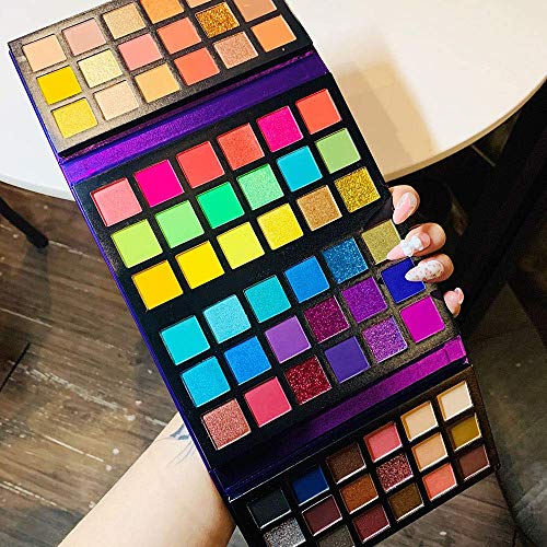 BestLand 72 Colors Ultra Secret Eyeshadow Palette, 4 in1 Color Board Matte Shimmer Glitter Nude Natural All In One Makeup Palette Blendable Pigmented Make Up Green Eye Shadow Pallet Gift Kit