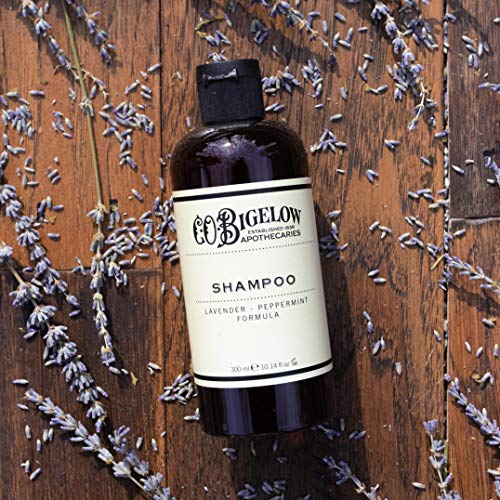 C.O. Bigelow Lavender Peppermint Shampoo, Sulfate Free Shampoo, Hair Wash with Lavender & Peppermint Essential Oils, 10.4 Fl Oz (Pack of 2)