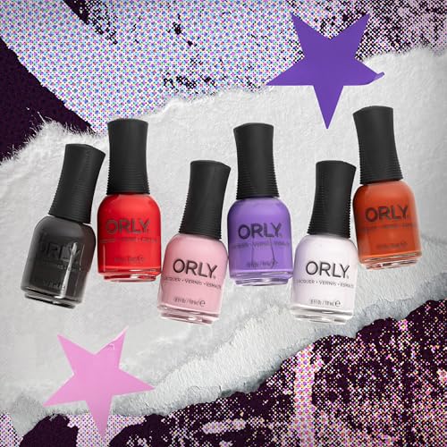 Orly Nail Polish 1990s Collection | Grunge Glam & Edgy Hues perfect for Autumn Manicures (6PIX Collection, 0.6 fl oz)