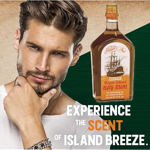 Clubman Pinaud Virgin Island Bay Rum After Shave Cologne ? Classic After Shave Lotion for Men, Aftershave for Men, Masculine Fragrance Splash, 12 fl oz