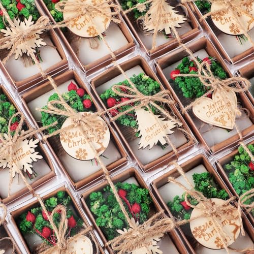 20 Pack Christmas Mini Soap Favors Bulk Handmade Holiday Christmas Scented Soap Gifts for Guests Wedding Party Baby Shower Bridal Shower Home Office Decor Gifts(1.7 x 3.15 Inch,Rectangle)