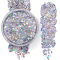 Silver Holographic - Body Glitter Gel for Body, Face, Hair - Vegan & Cruelty Free - Electric Bliss Beauty (Holographic Silver)