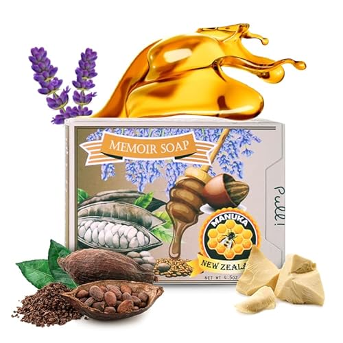 Memoir Natural Sensitive Baby Soap ? New Zealand Manuka Honey, Lavender Oil, Probiotic | Great for Atopic Dermatitis, Eczema, Psoriasis, Itchy, Dry & Sensitive Skin | 4.5oz | Body Wash, Shampoo