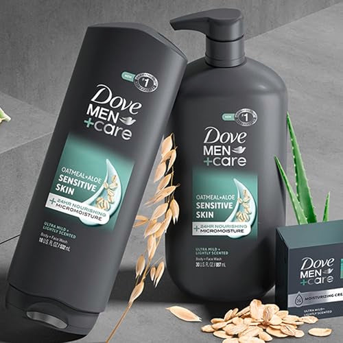 DOVE MEN + CARE Body & Face Wash Sensitive Skin For Hydrated, Smooth Skin - 30 oz