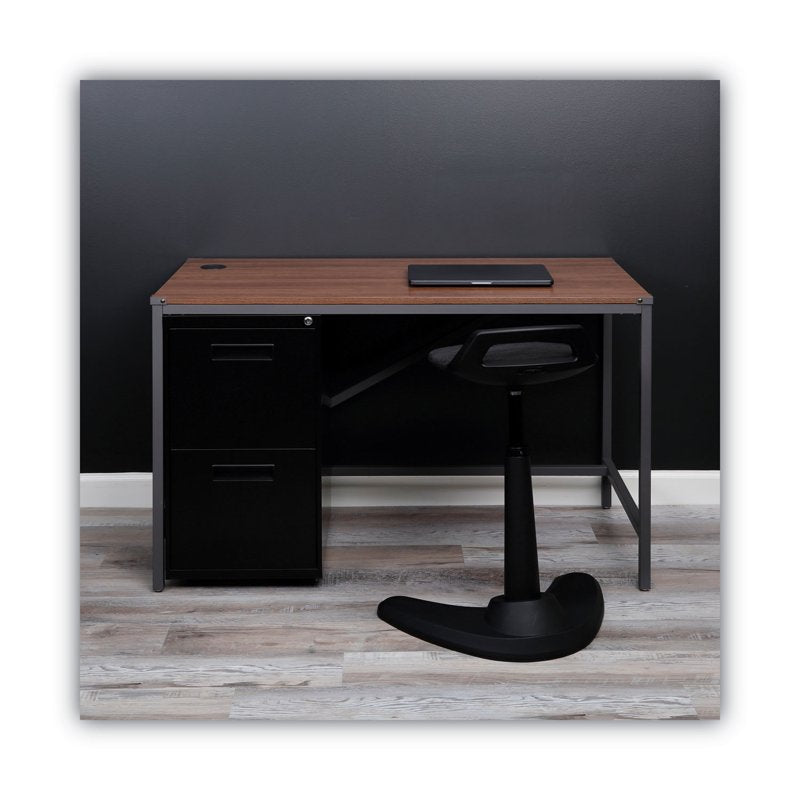 Alera Metal Pedestal File Drawer - 2-Drawer Office Storage Black