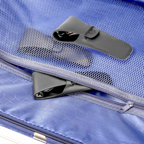 Linkidea 3 Pcs Portable Razor Case, Shaver Storage & Protective Cover Compatible with Gillette Fusion 5 Power, ProGlide Power, Sensor 3 (Black)