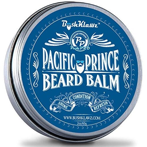 Pacific Prince Beard Butter - Premium Midnight Ocean Breeze Conditioning Balm for Bearded Men's Grooming, 2 oz