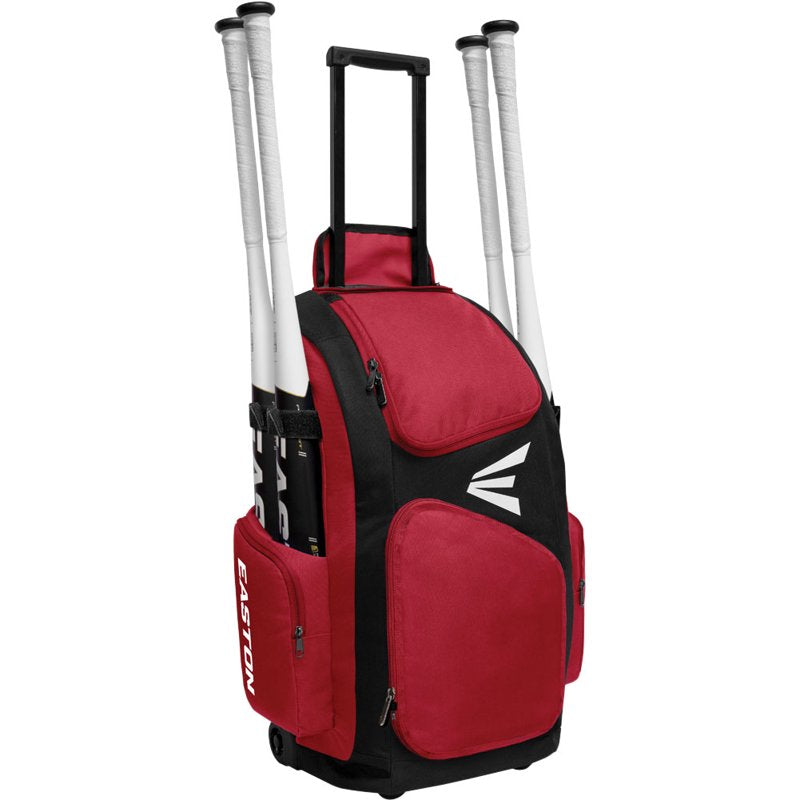 Stand-Up Wheeled Sports Bag with Ventilated Main Compartment and Bat Sleeves