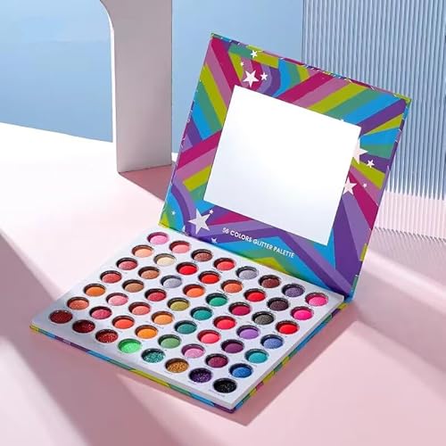 Colorful Makeup Palette 56 Colors Bright Eyeshadow Palette Highly Pigmented Matte Shimmer Eye Shadow Pallet Cosmetics