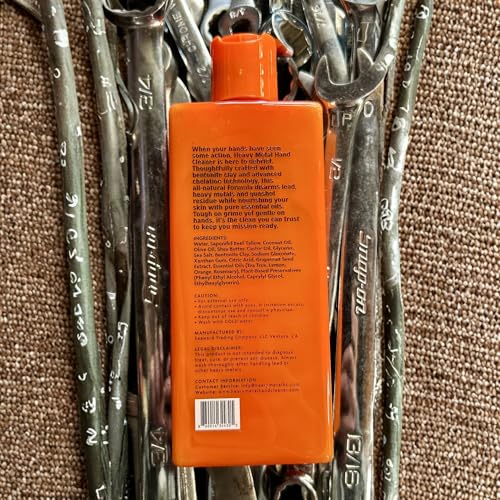 Lead & Heavy Metal Remover Hand Soap for Shooters, Mechanics & Tradesmen | Natural Chelating Formula for Gun Range Grime | 6.8 fl. oz.