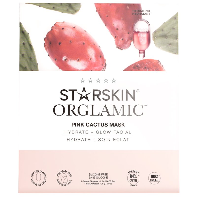 Starskin Pink Cactus Face Mask - Hydrating Skin Care 1.4 oz