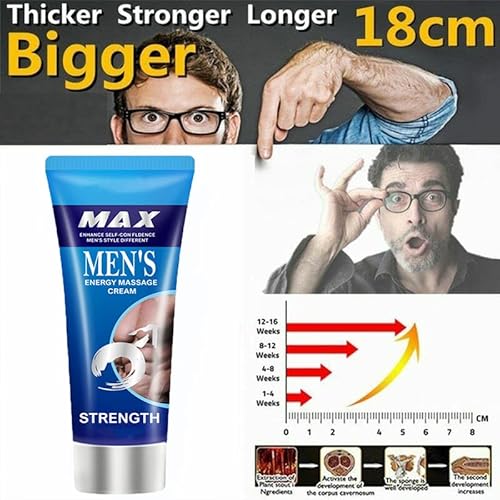 Massage Cream,Power Massage Gel for Increase Size, Thickness, Strength to be Longer and Stronger 50ml (1.7 Ounce (Pack of 1)