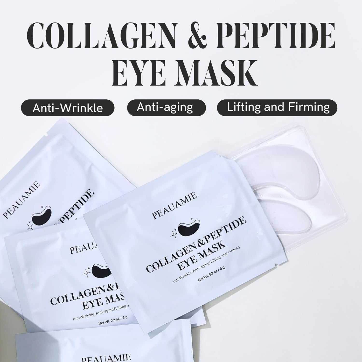 Under Eye Patches Gold and Hyaluronic Acid for puffy eyes,Rose Eye Masks for Dark Circles and Puffiness skin care Smooth Wrinkles products 30 Pairs