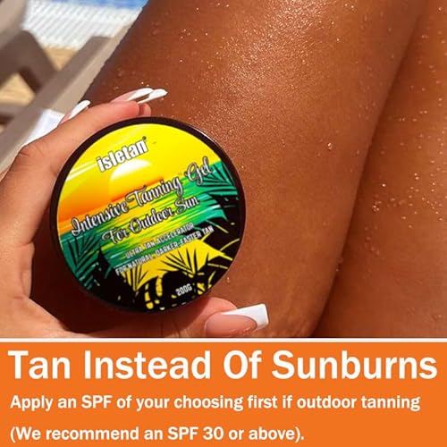 intensive tanning gel mango, tanning gel for outdoor sun, 200g