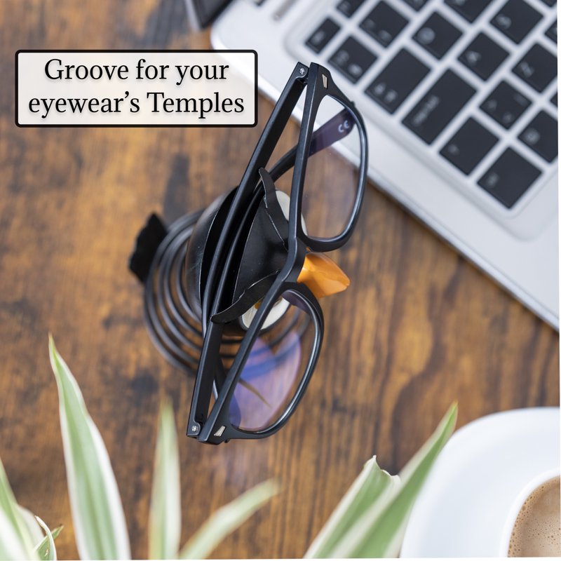 Owl Design Eyeglasses Holder Stand - Fun Space-Saving Spectacle Display